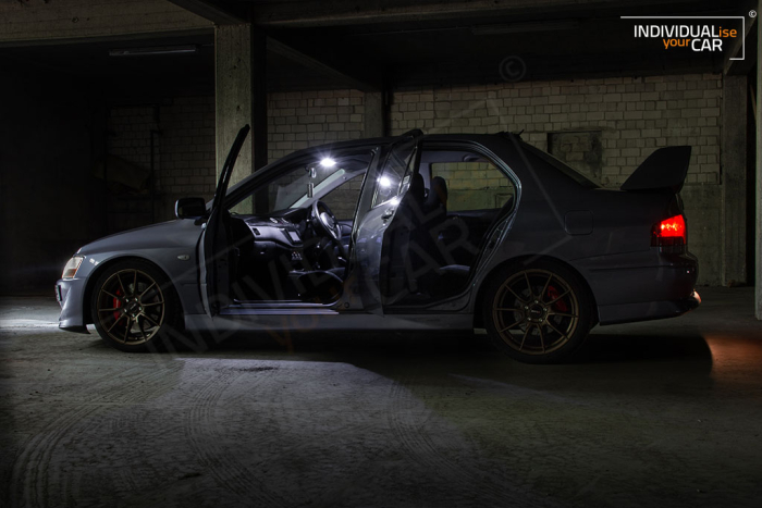 LED Innenraumbeleuchtung SET passend für Mitsubishi Lancer Evo VIII 8 - Pure-White